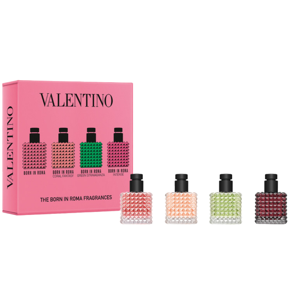 Valentino Born In Roma Donna Fragrance Mini Discovery Gift Set 4 x 6ml
