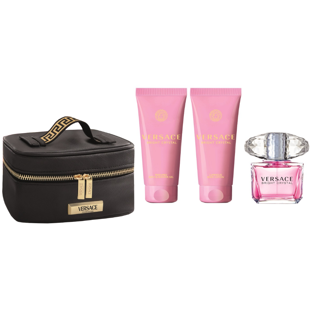 Versace Bright Crystal Eau De Toilette Gift Set 90ml