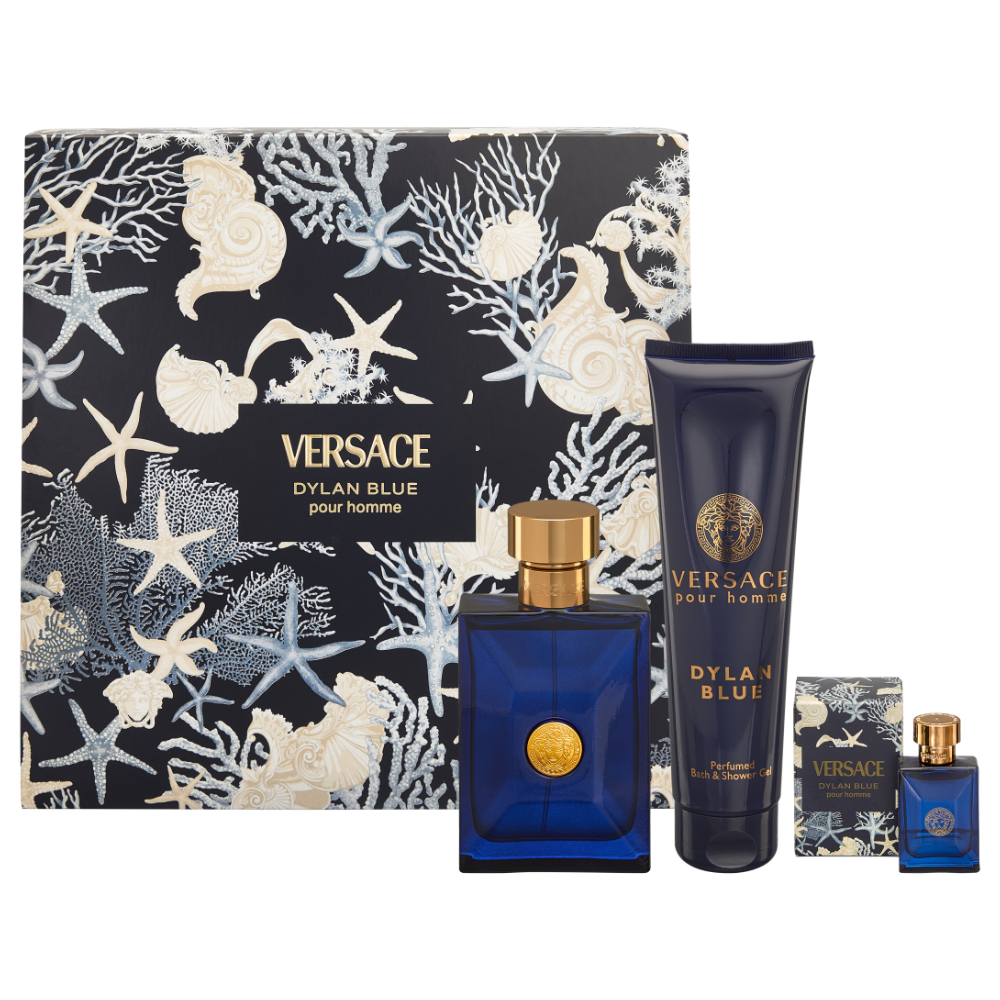 Versace Interactive Versace Dylan Blue Pour Homme Eau De Toilette Gift Set 100ml ...