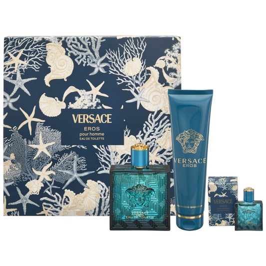 Versace Eros Pour Homme Eau De Toilette Gift Set 100ml