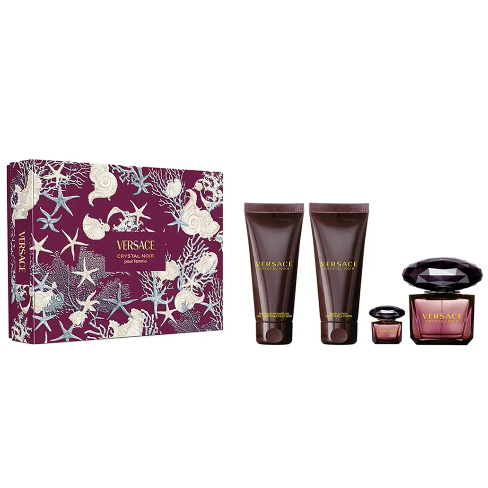 Versace Crystal Noir Eau De Parfum Gift Set 90ml