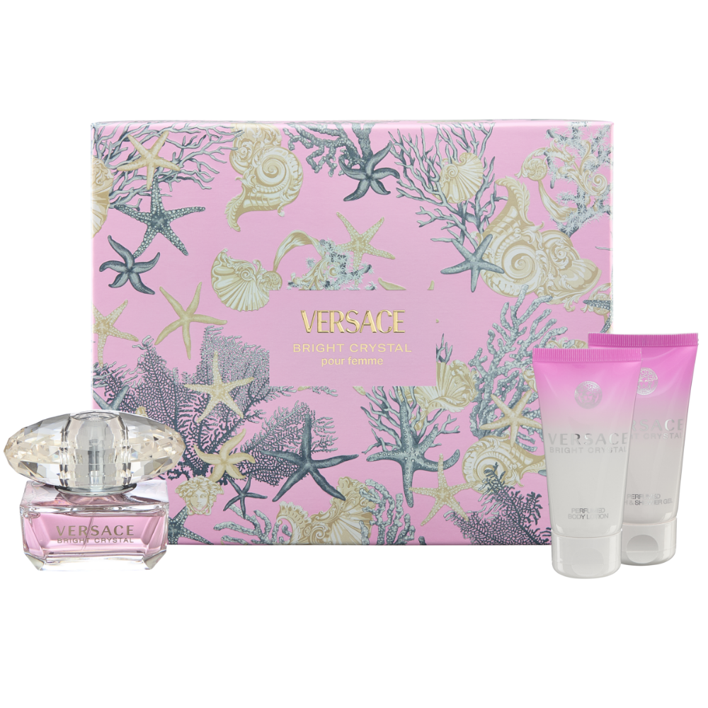 Versace Bright Crystal Eau De Toilette Gift Set 50ml