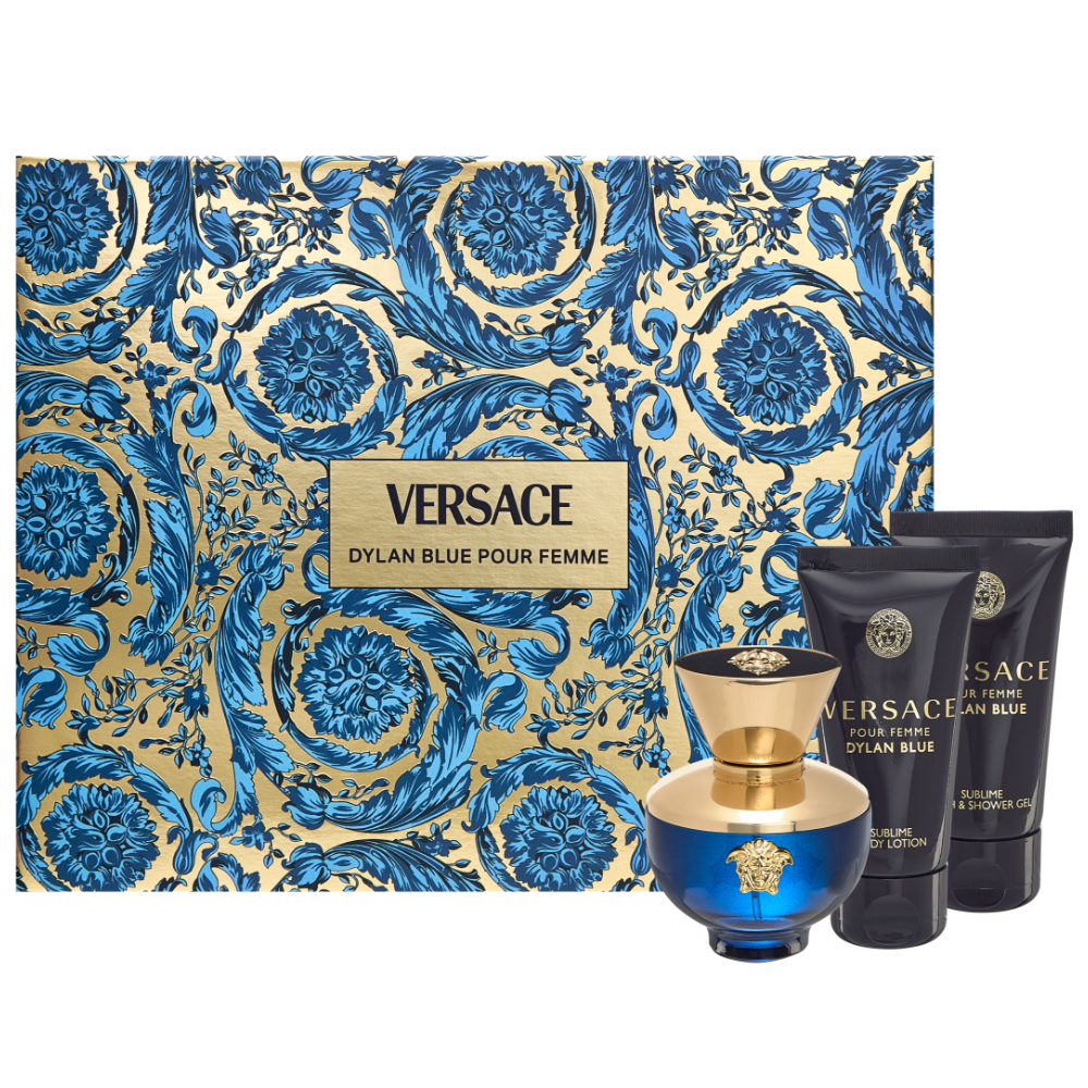 Versace Dylan Blue Pour Femme Eau De Parfum Gift Set 50ml – Interactive ...