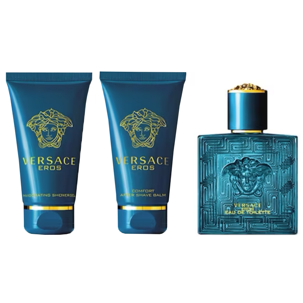 Versace Eros Pour Homme Eau De Toilette Gift Set 50ml