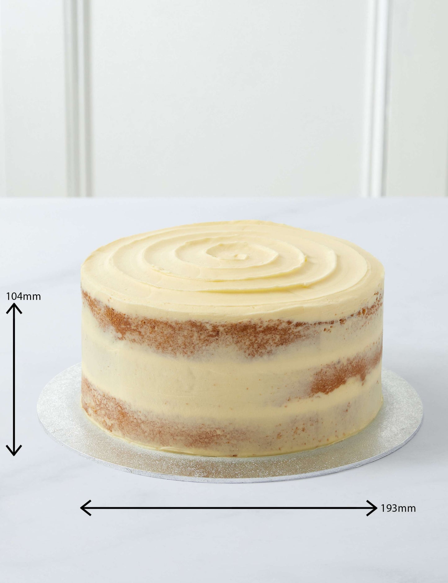 Vanilla Naked Cake (Serves 24)
