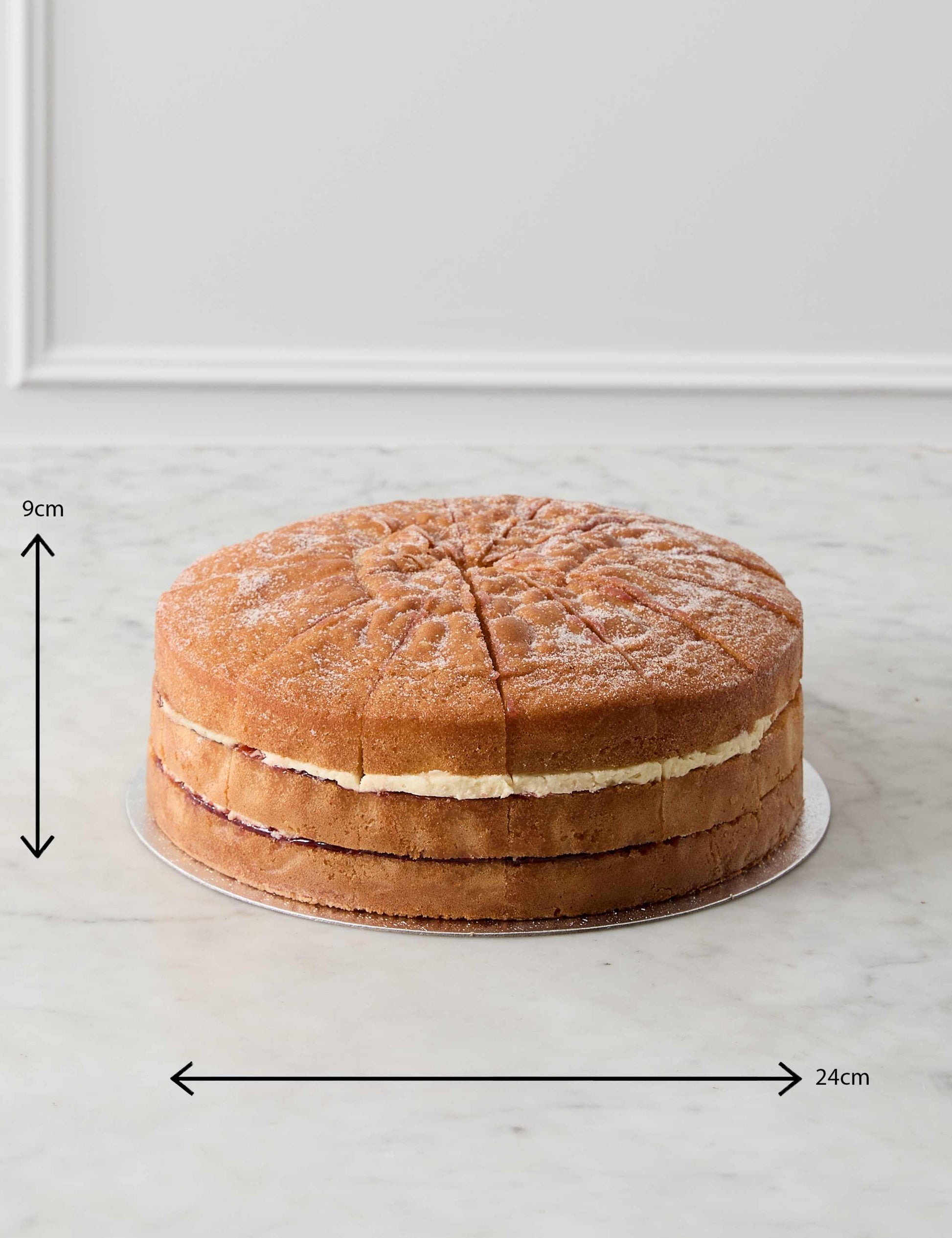 Victoria Sponge Cake (Serves 14)