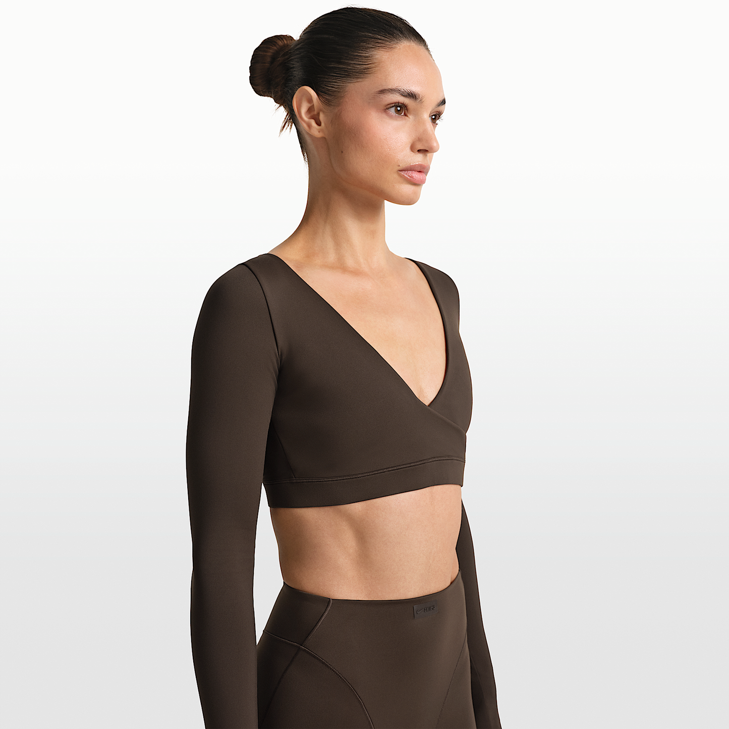 NikeSKIMS Matte Women's Long-Sleeve Wrap Top