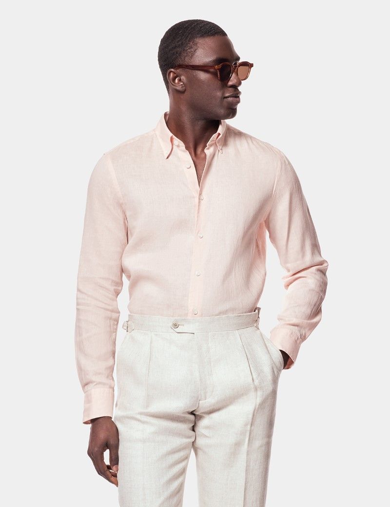 Apricot Linen Shirt