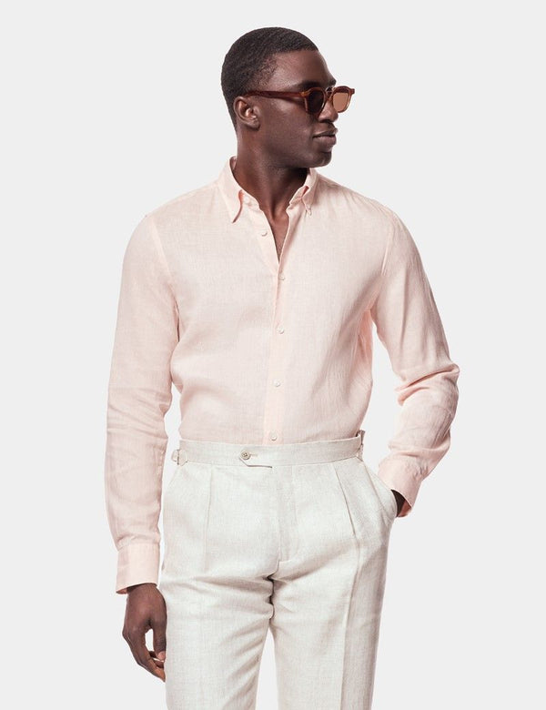 Apricot Linen Shirt