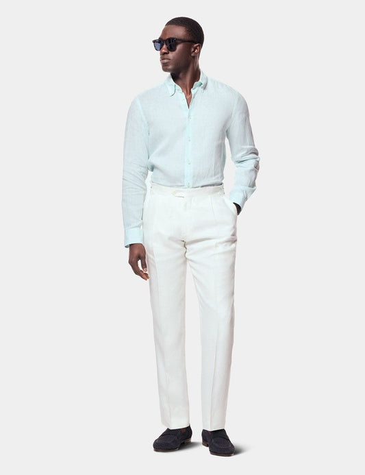 Aqua Linen Shirt