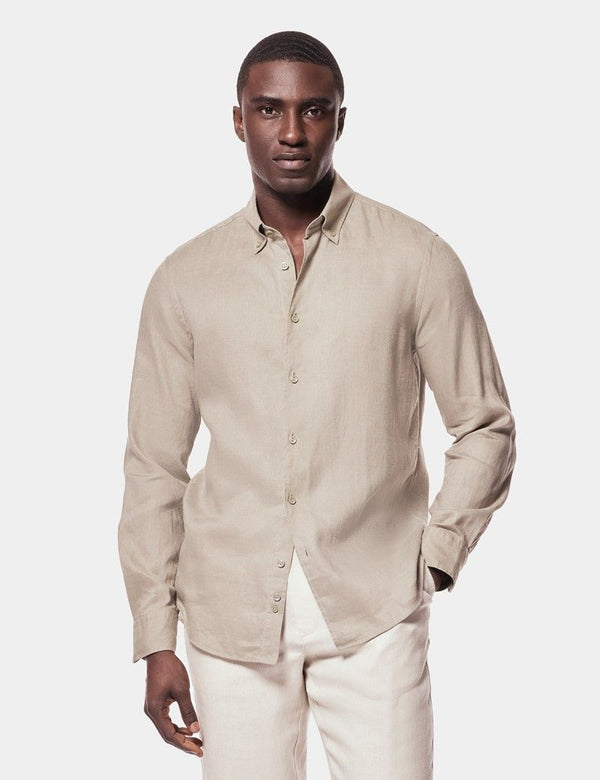 Khaki Linen Shirt