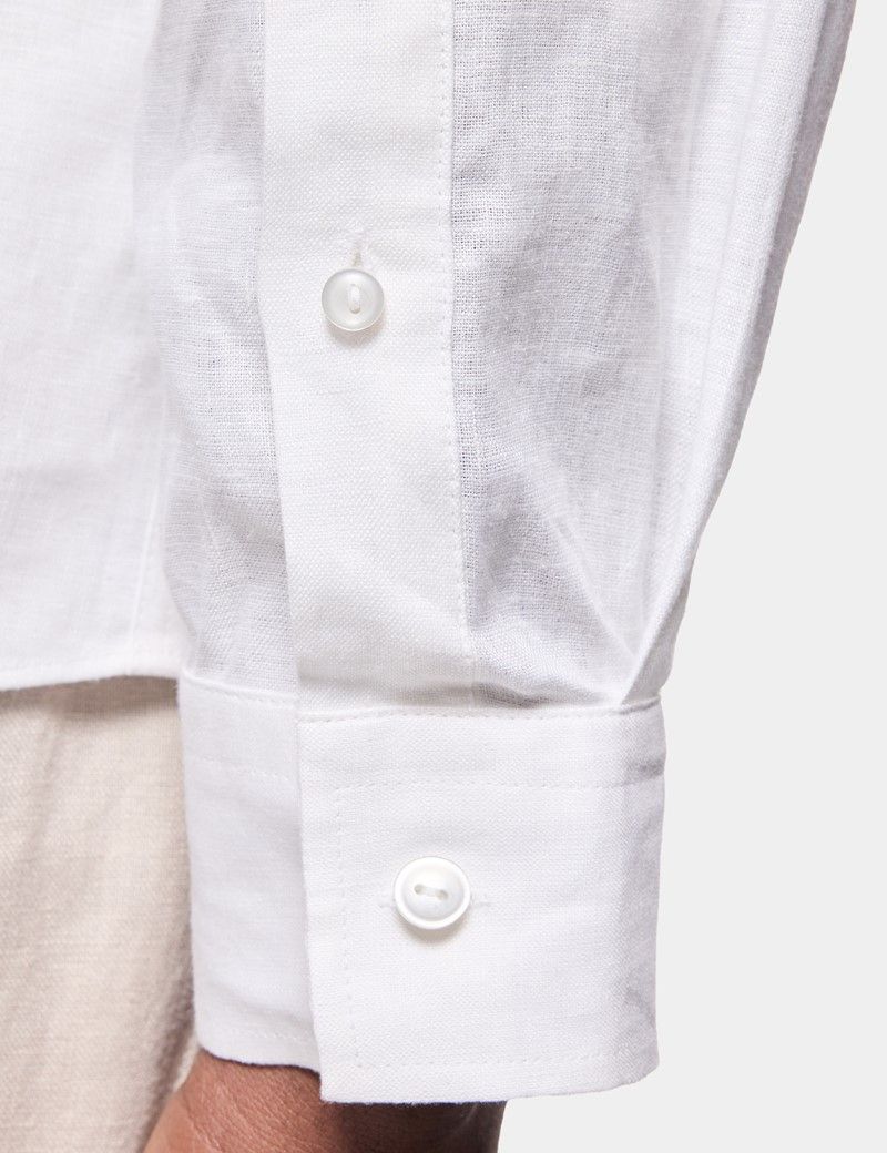 White Linen Safari Shirt