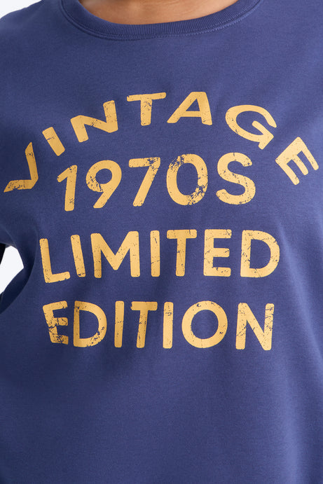 Vintage 1970s Limited Edition Sweatshirt - Denim