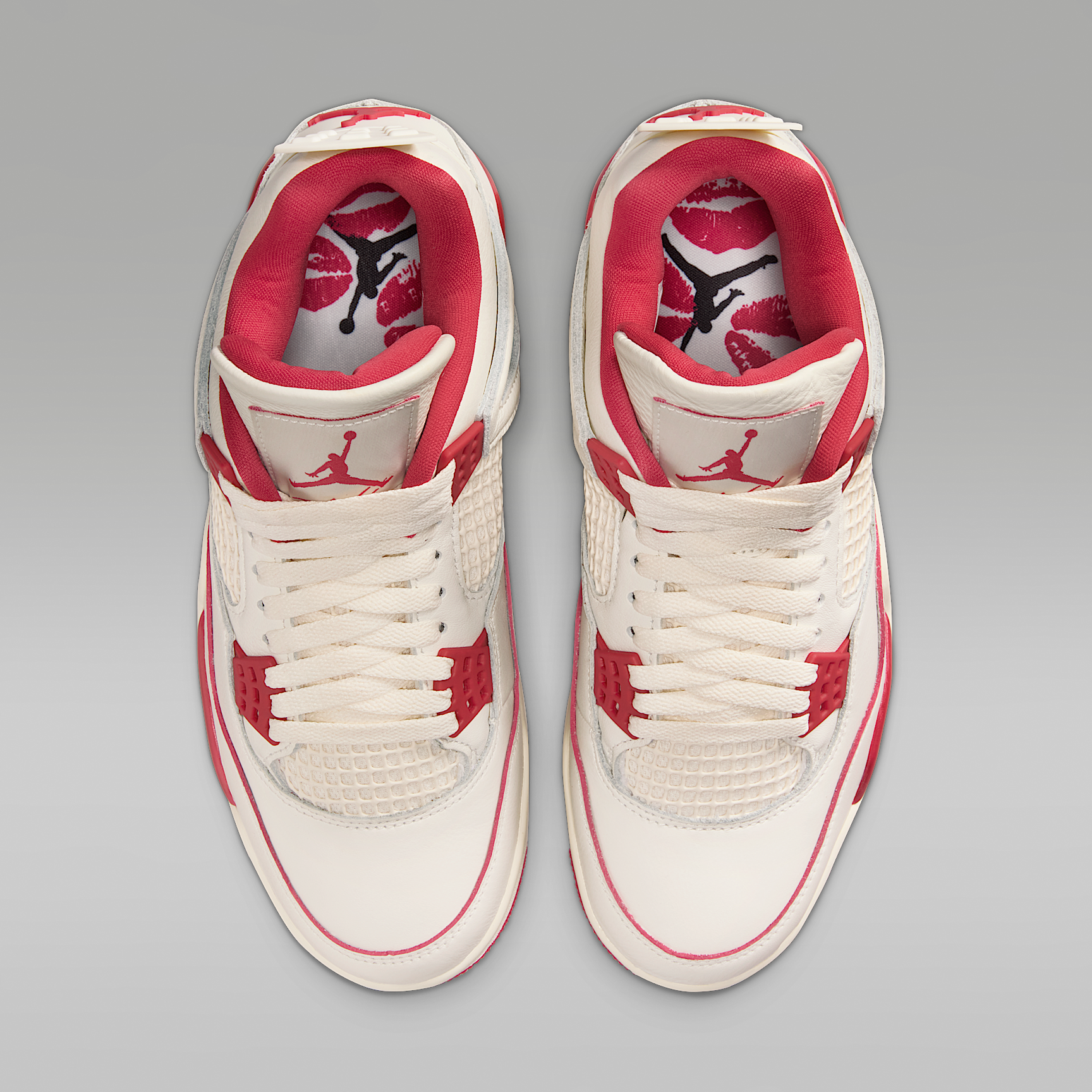 Air Jordan 4 Retro 'Pale Ivory and Tough Red'