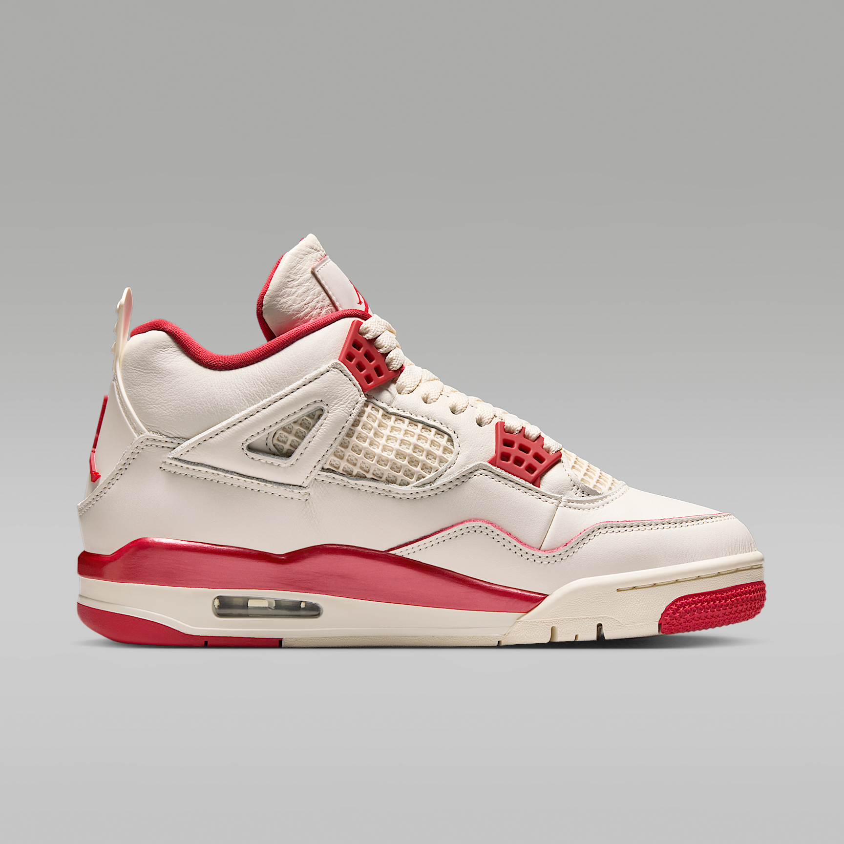 Air Jordan 4 Retro 'Pale Ivory and Tough Red'