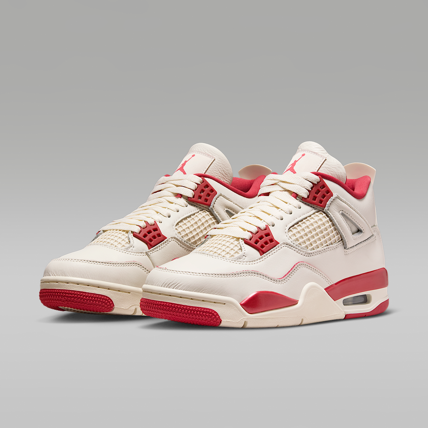 Air Jordan 4 Retro 'Pale Ivory and Tough Red'