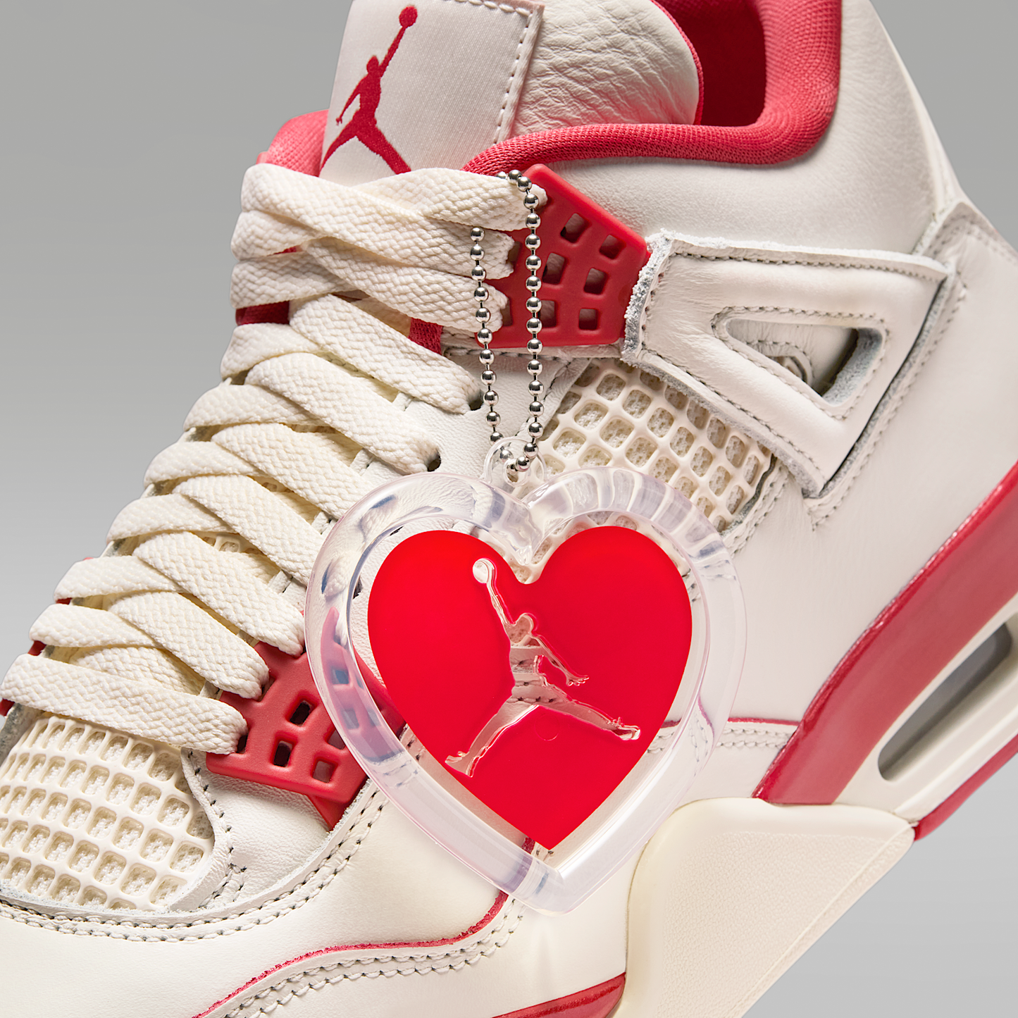 Air Jordan 4 Retro 'Pale Ivory and Tough Red'