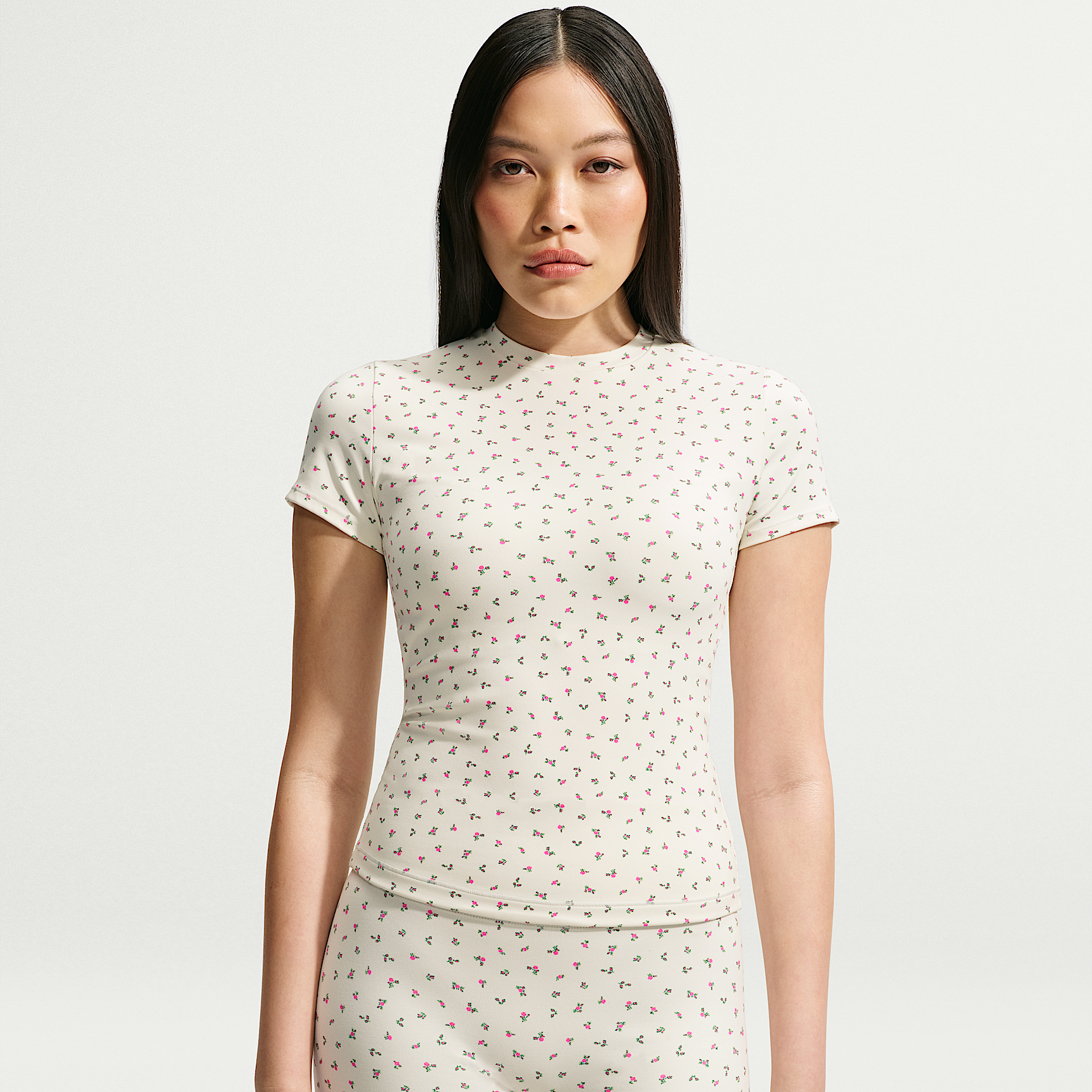 NikeSKIMS Matte Women's Printed Padded Baby T-Shirt