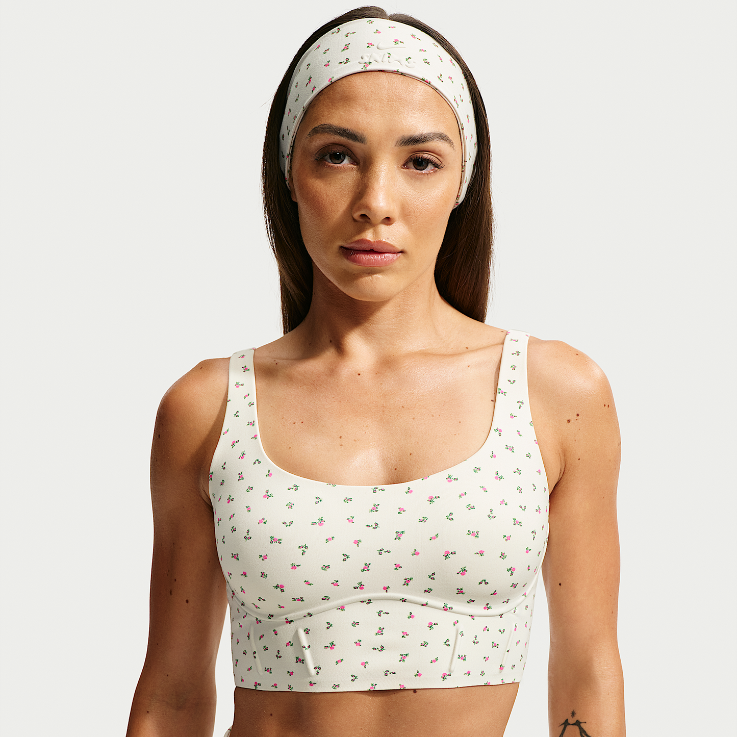 NikeSKIMS Matte Women's Printed Long-Line Corset Bra