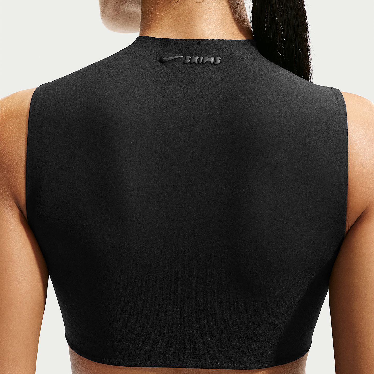 NikeSKIMS Studio Stretch Women's Light-Support Mock-Neck Sports Bra