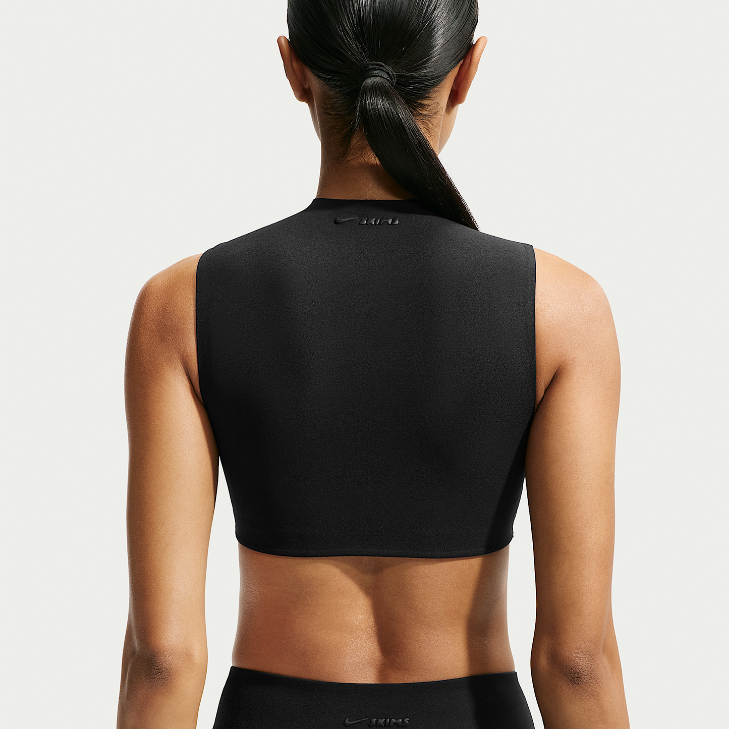NikeSKIMS Studio Stretch Women's Light-Support Mock-Neck Sports Bra