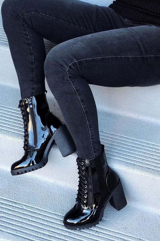 Wait A Bit Longer Booties - Black