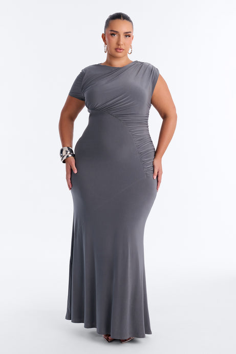 Level Up Asymmetrical Maxi Dress