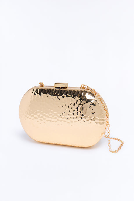 Forged Icon Metal Clutch Handbag