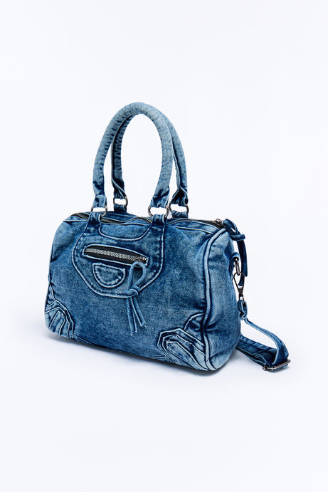 Hot Girl In Denim Satchel Handbag