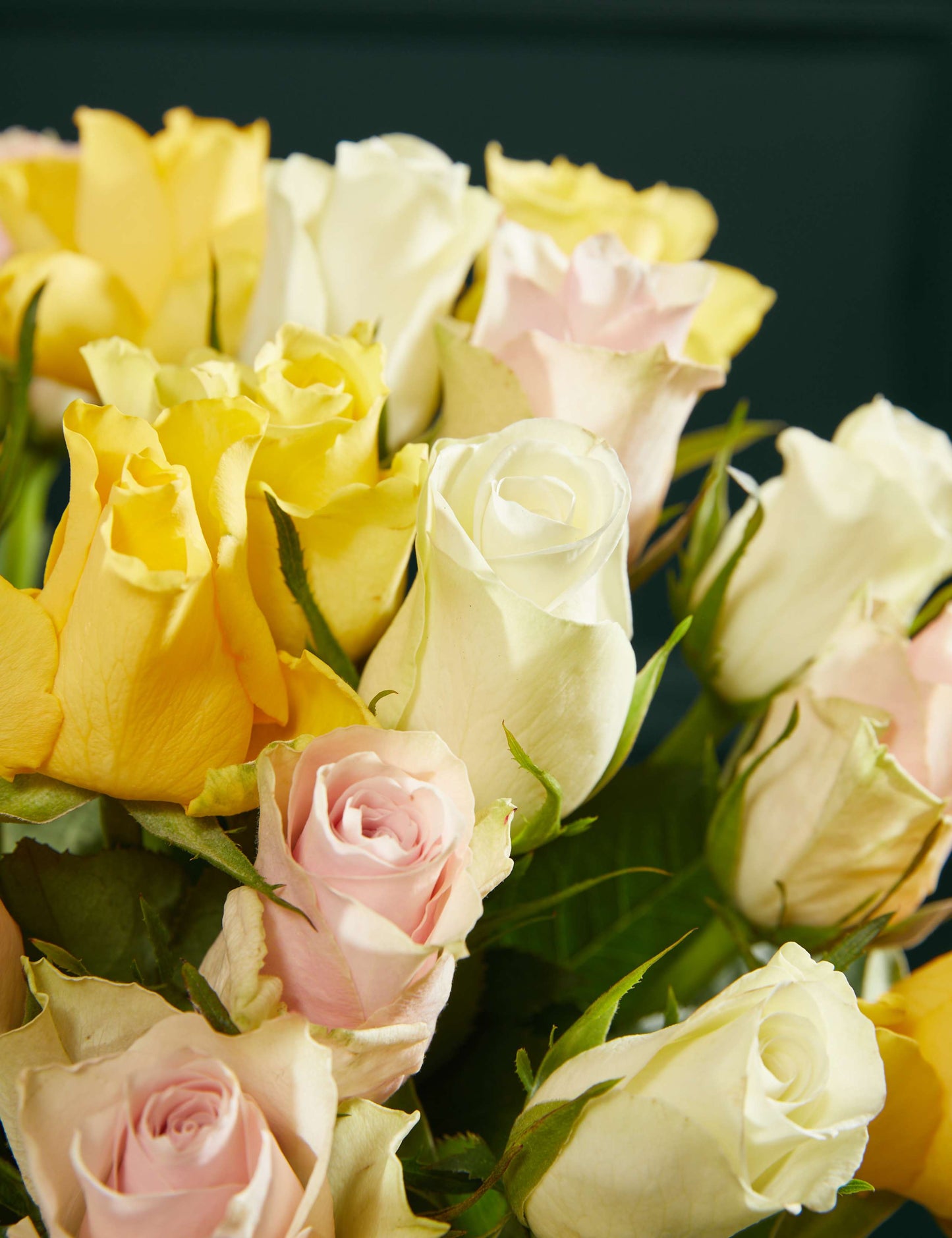Yellow Rose Bouquet with Afternoon Tea