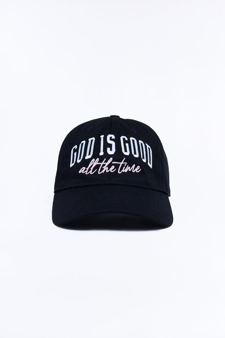 God Is Good All The Time Baseball Hat - Black/combo
