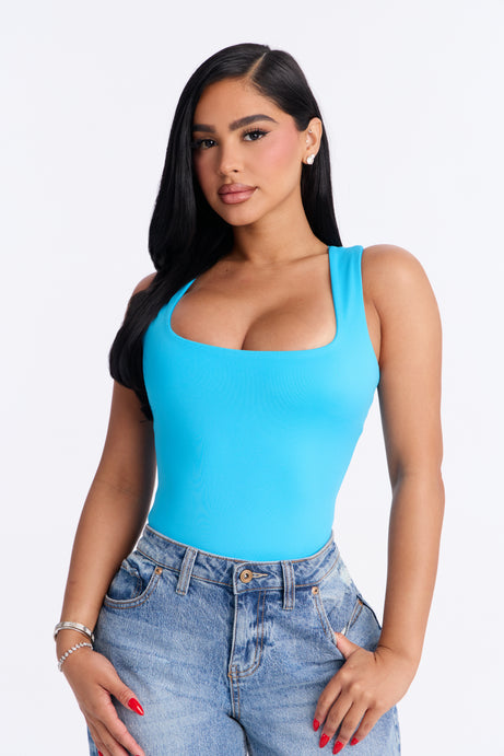 Adriana Smooth Fit Bodysuit - Blue