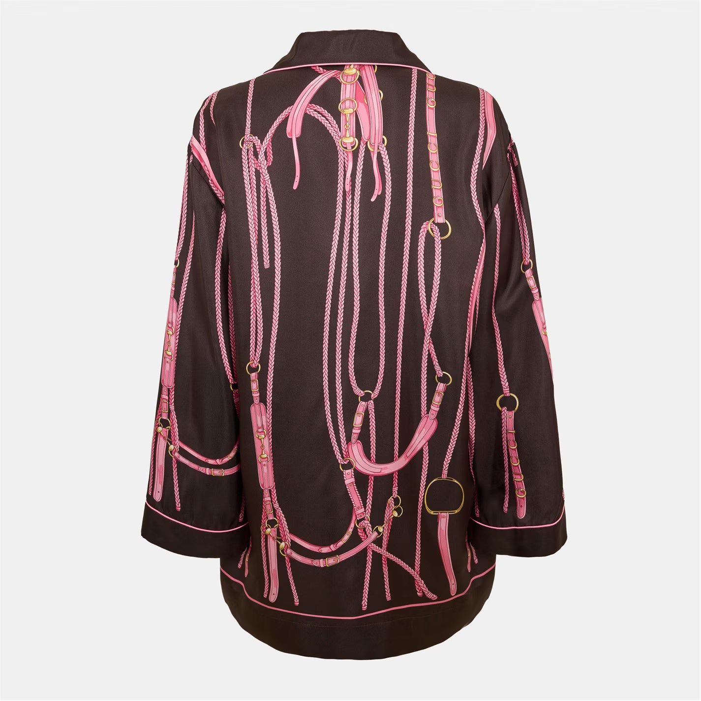Women's Flowy Short Sleeve Patterned Relaxed Fit Shirt