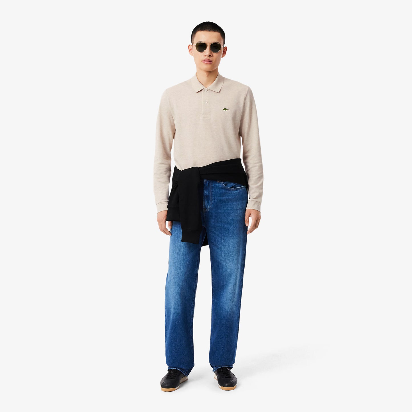 Classic Fit Long Sleeved L.12.12 Polo Shirt