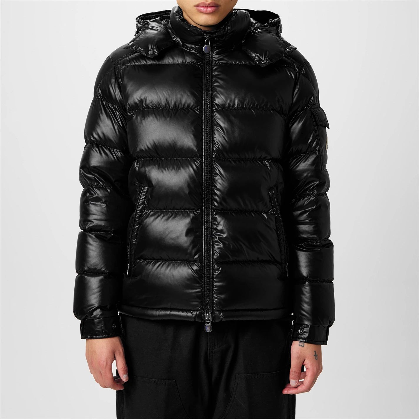 MONCLER Men's Maya Waterproof Down Detachable Hood Short Puffer Jacket