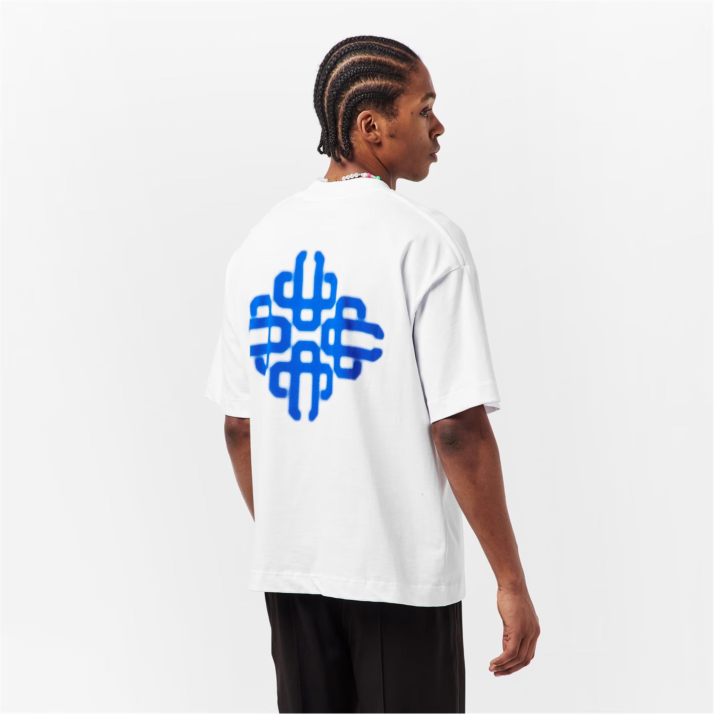 Mens Blurred Graphic Emblem T-Shirt