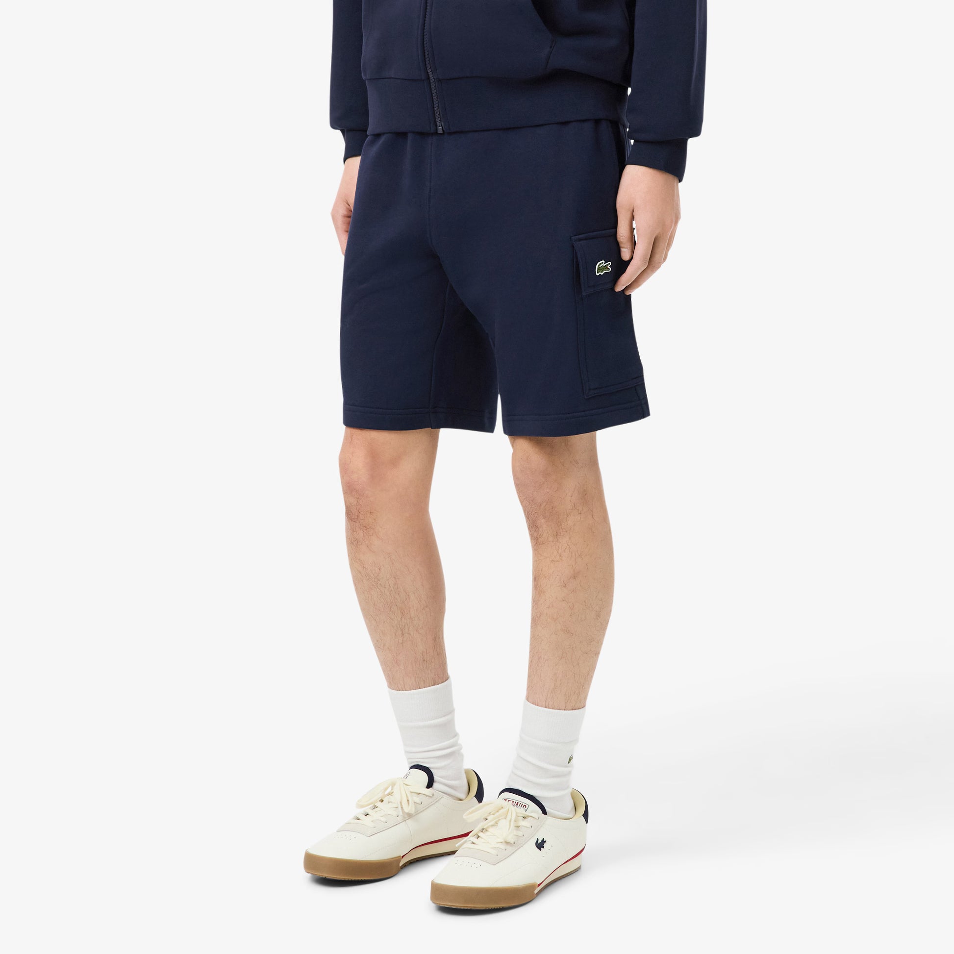 Cotton Fleece Cargo Shorts