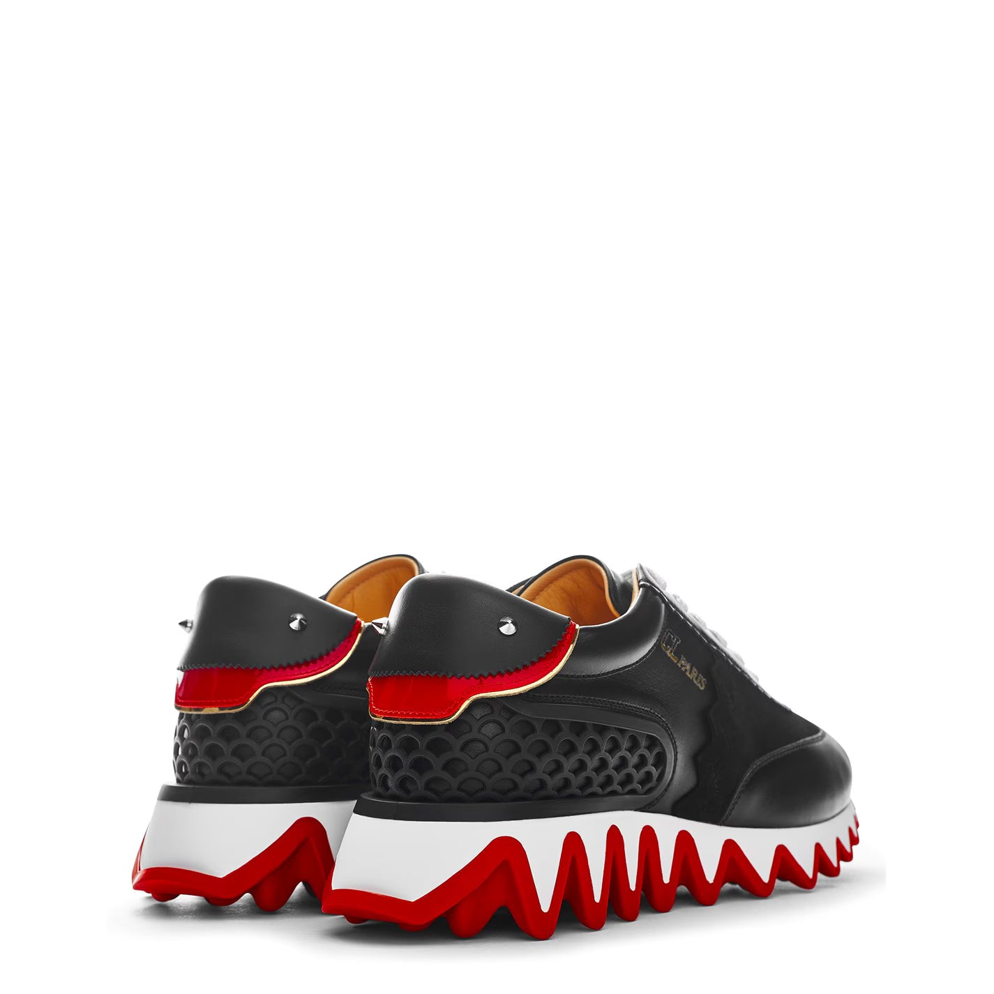 Women's Leather Loubishark Trainers