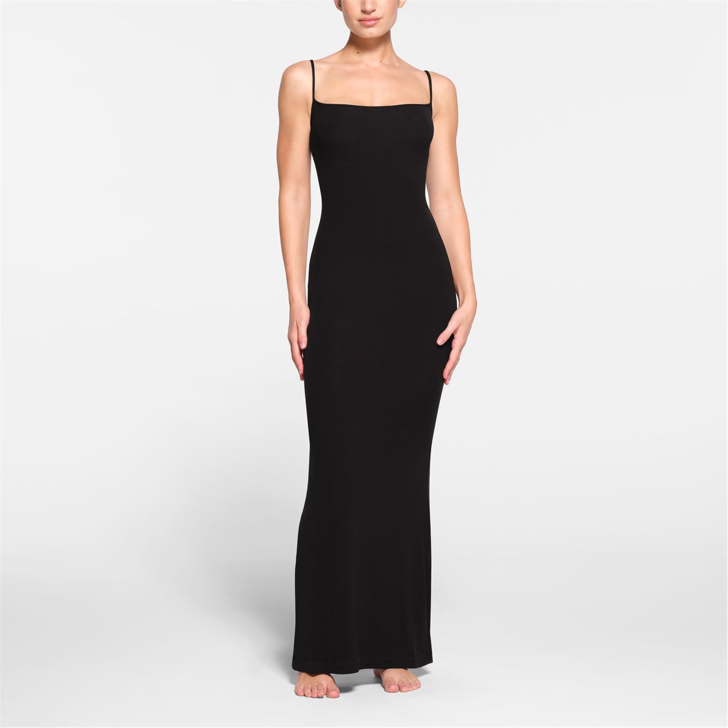 Womens Soft Lounge Rib Slip Dress