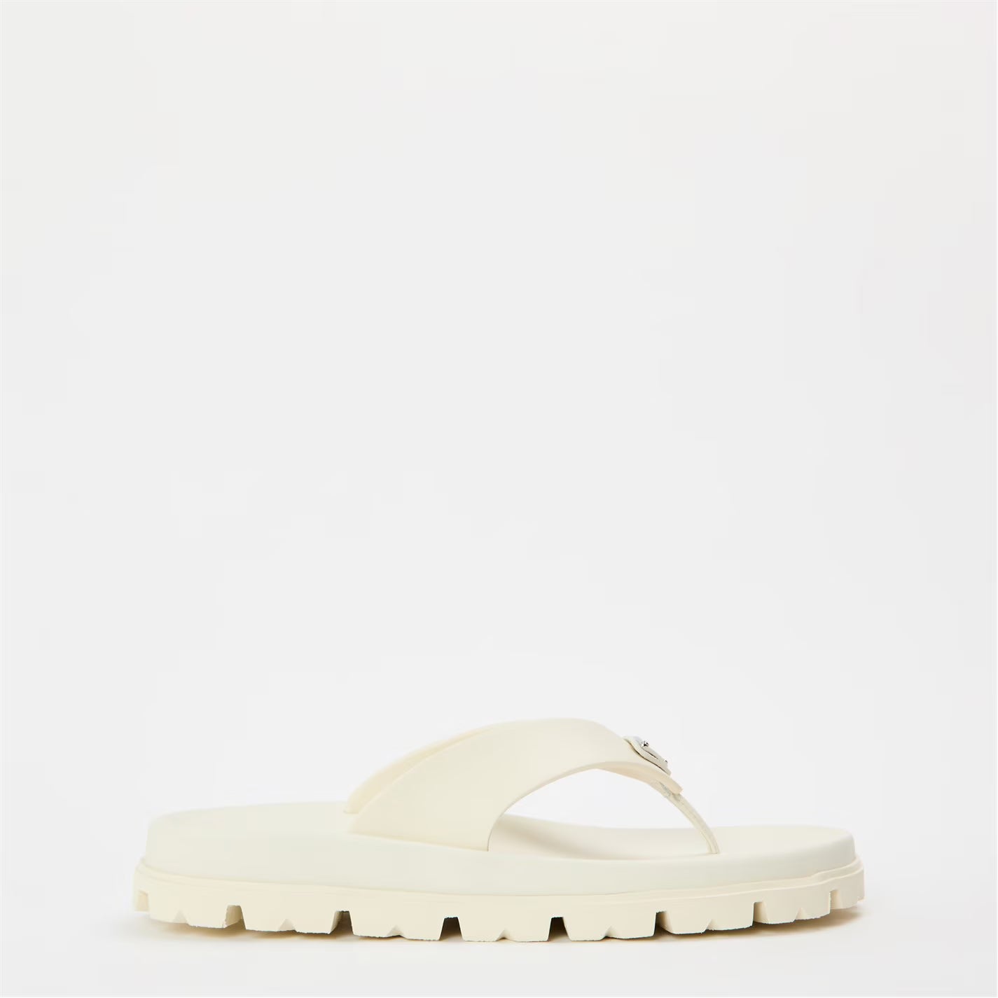 PRADA Soft Cage Vinyl Thong Sandals