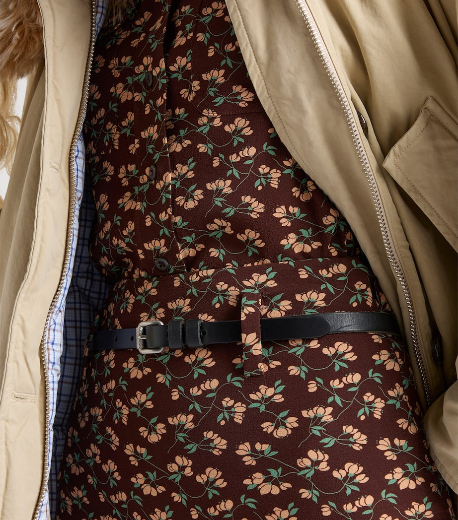 Prada Down Cotton Shearling-Collar Jacket