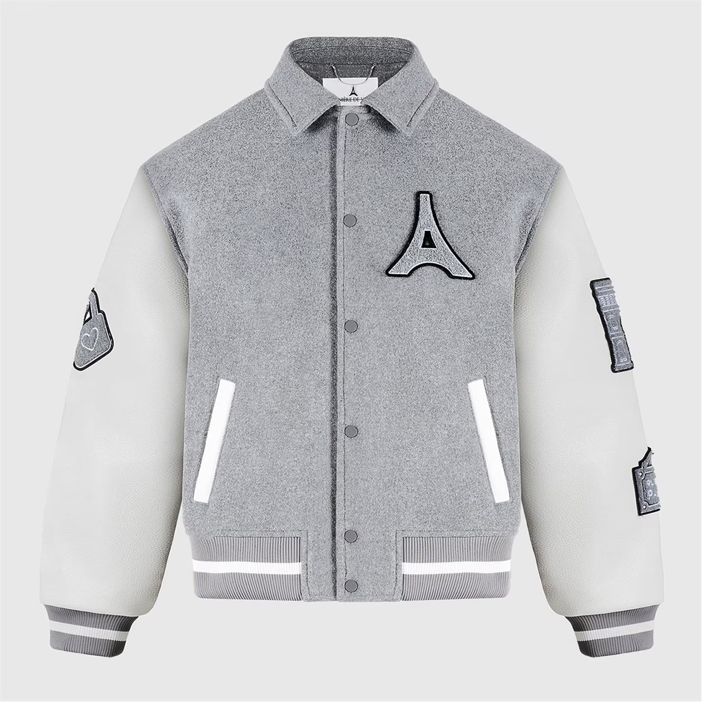 Men’s Mona Lisa Wool Blend Varsity Jacket