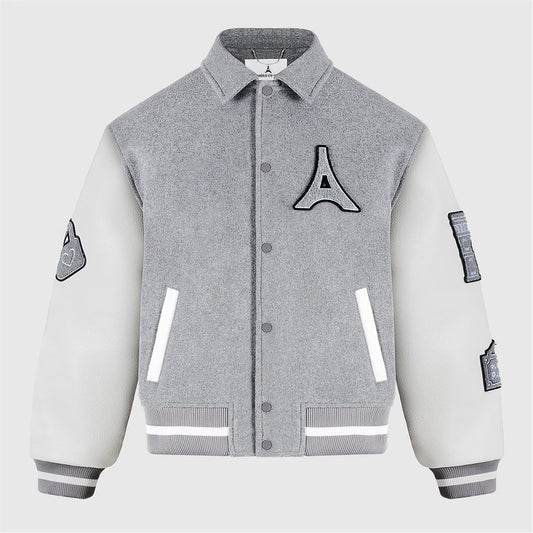 Men’s Mona Lisa Wool Blend Varsity Jacket