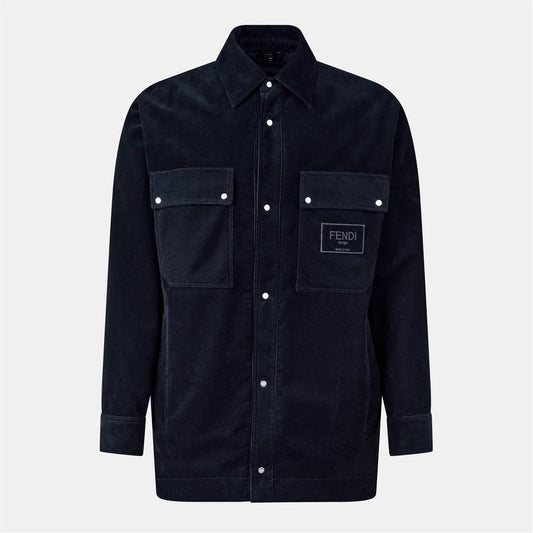 Men's Corduroy Cotton Long Sleeve Coach Jacket