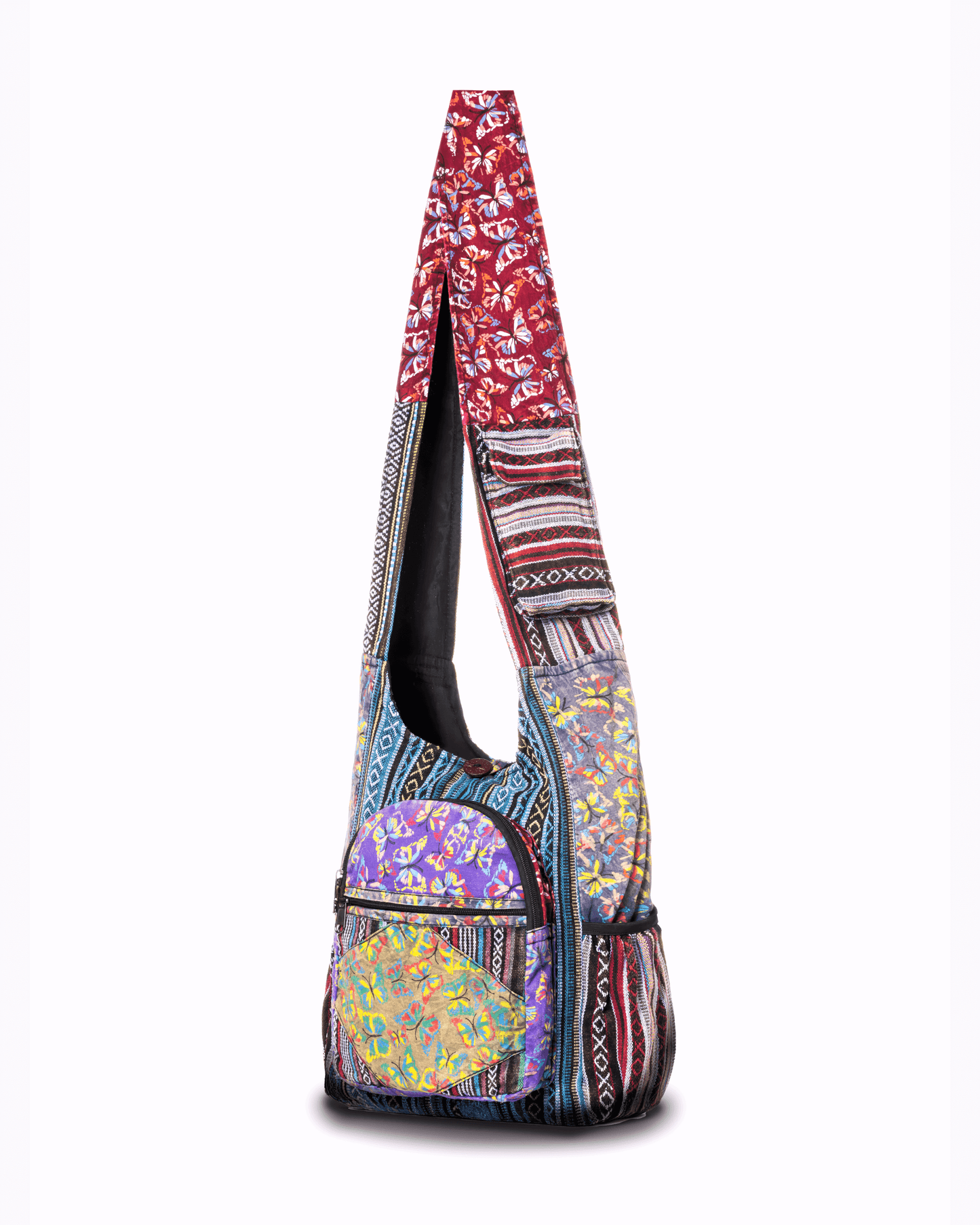 Kathmandu Collection Butterfly Design Hobo Bag - Interactive Group