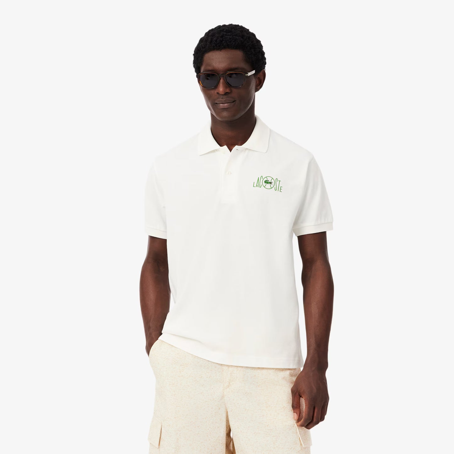 Classic Fit Graphic Branding Polo Shirt