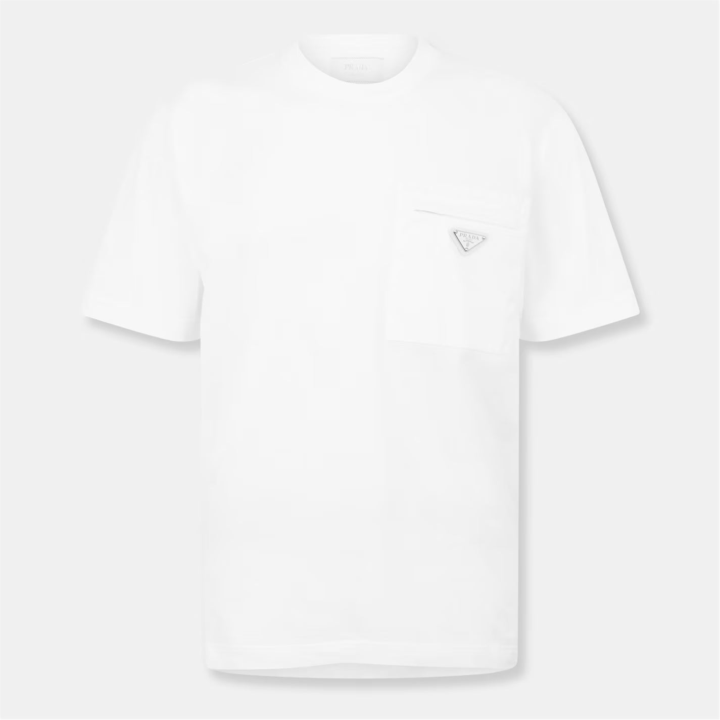 Men'S Plain Cotton Badge Pocket T-Shirt