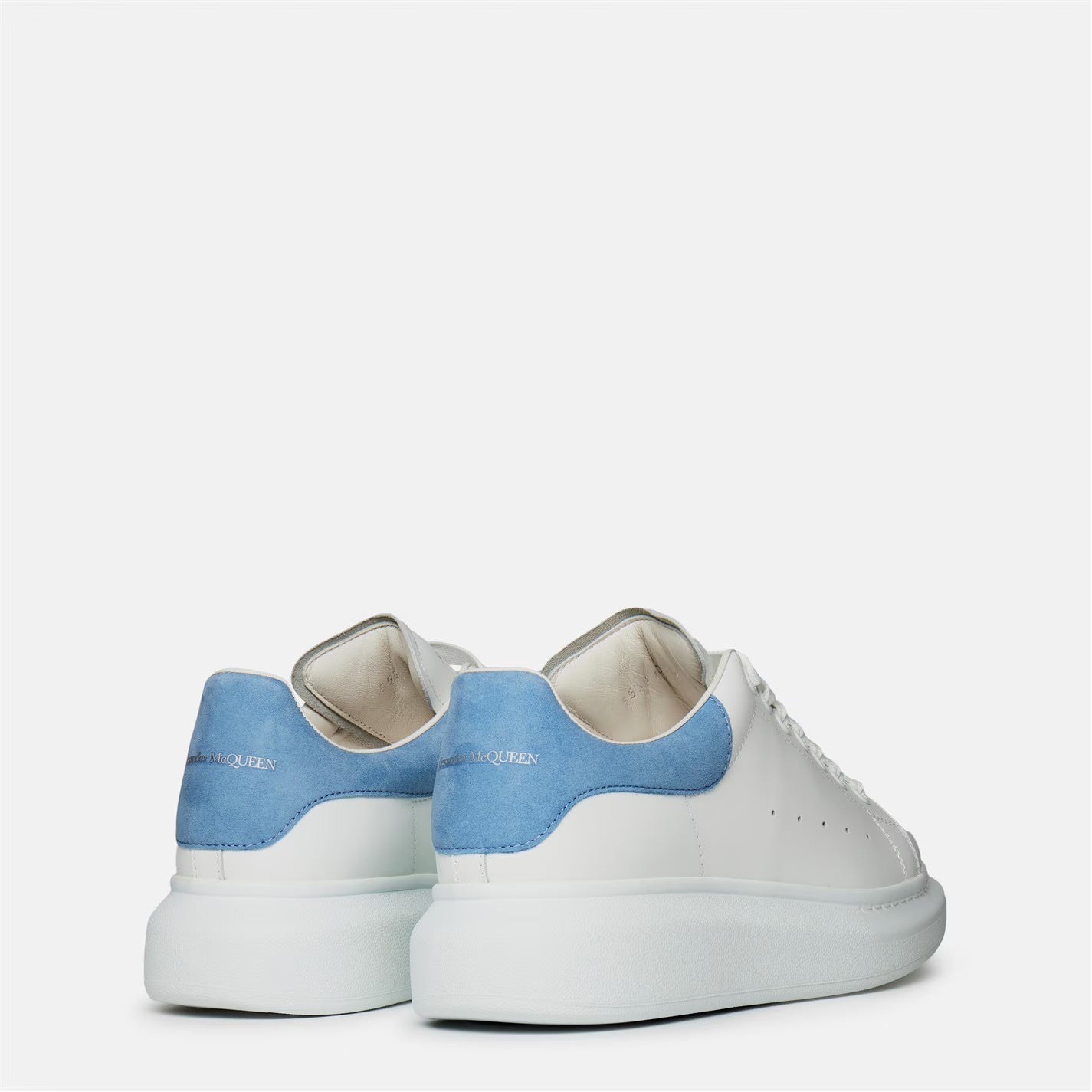 Women's Logo Print Leather Oversized Trainers