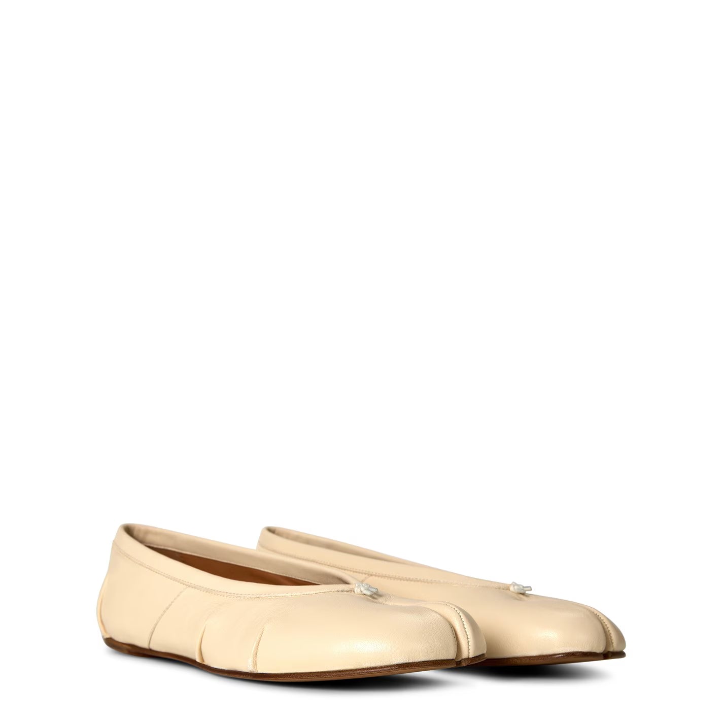 Leather Tabi Ballet Flats