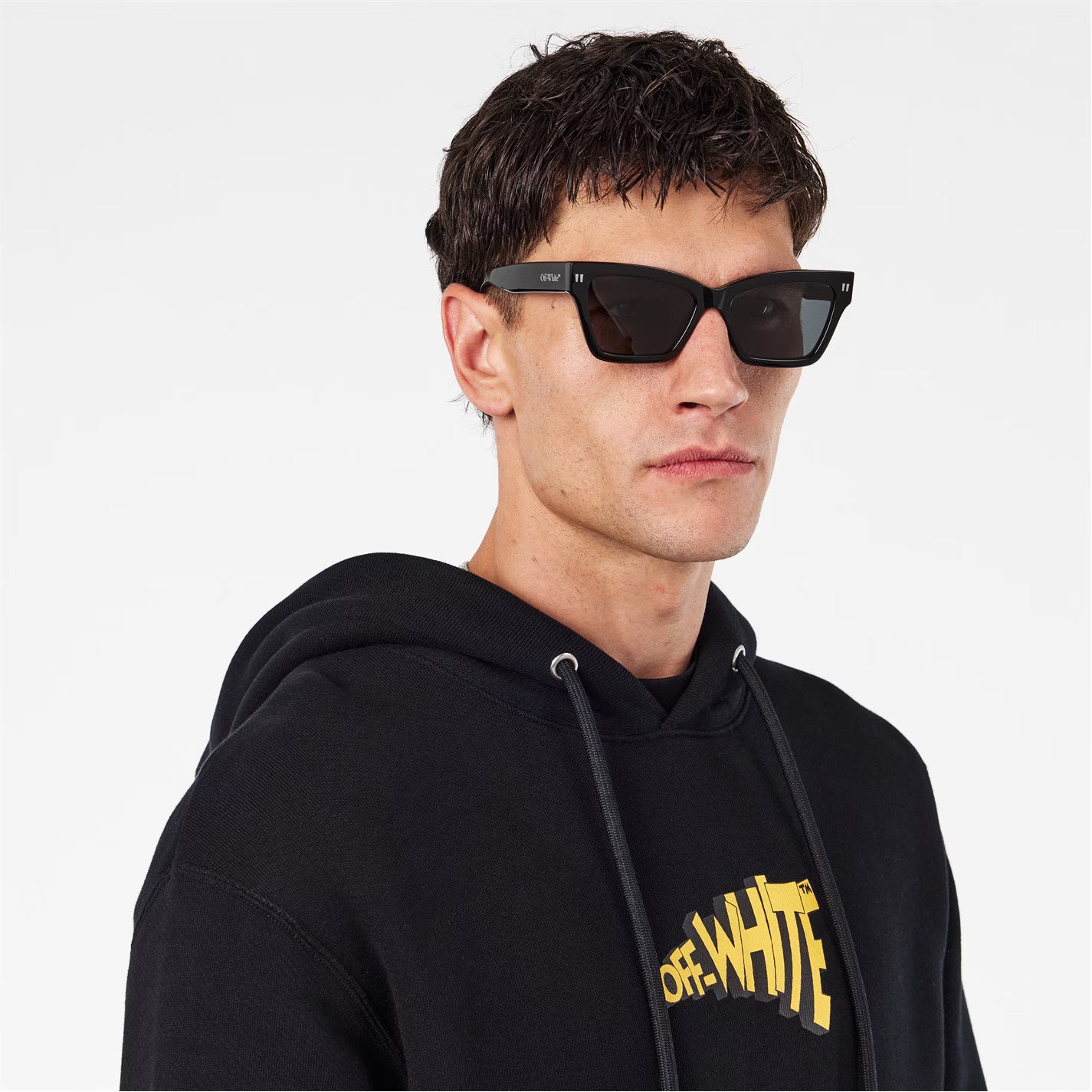 OFF WHITE Cincinnati 53 - Tortoise Shell Acetate Made in Italy Cat Eye Sunglasses